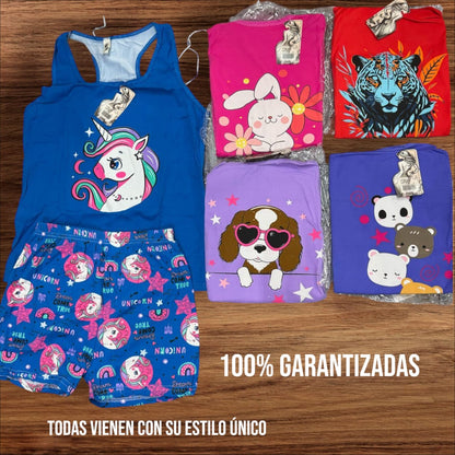 PIJAMAS ANIMADAS DE DAMA